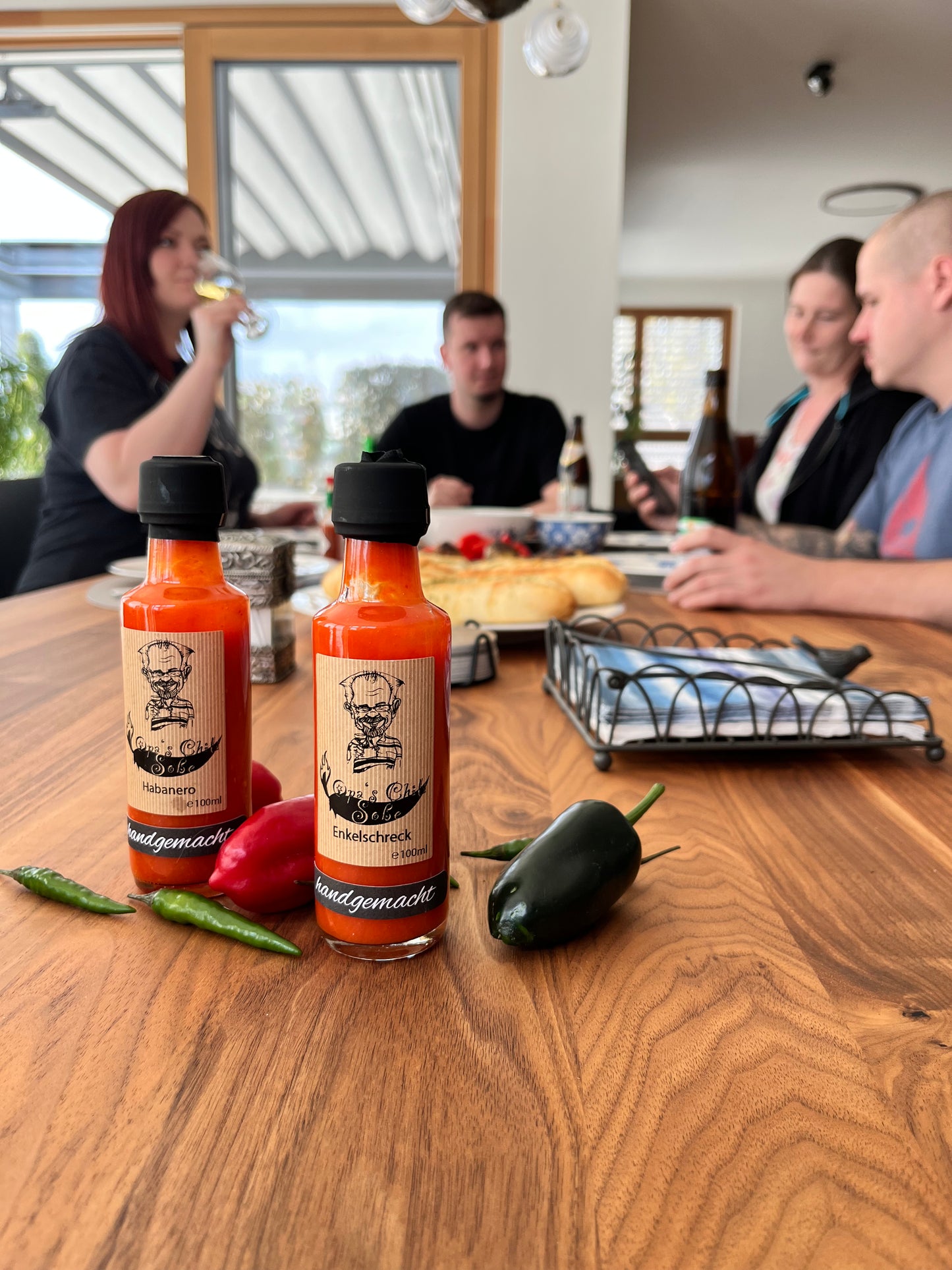 Opa-Set groß – 4x Chili, 100 % Geschmack + Chilipulver