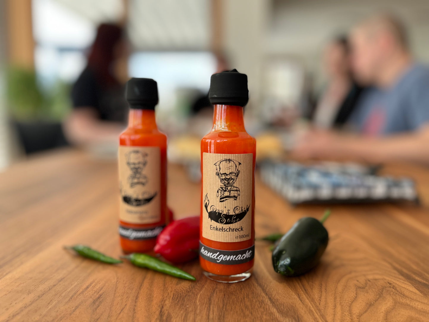 Opas Chiliset (klein) 3x Chilisaucen | 1x Chilipulver