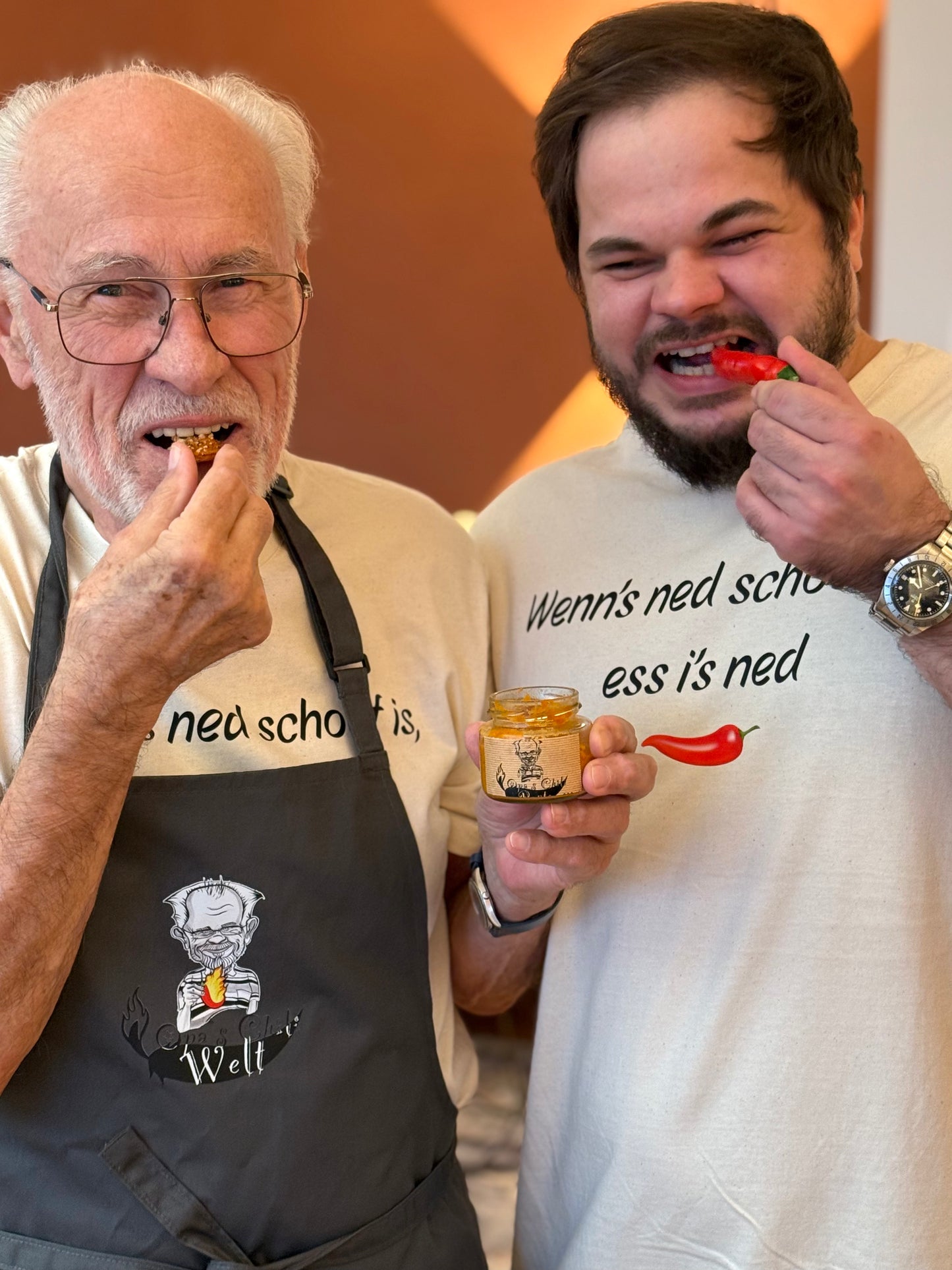 Opas Chiliwelt Bio Shirt Genuss-Set