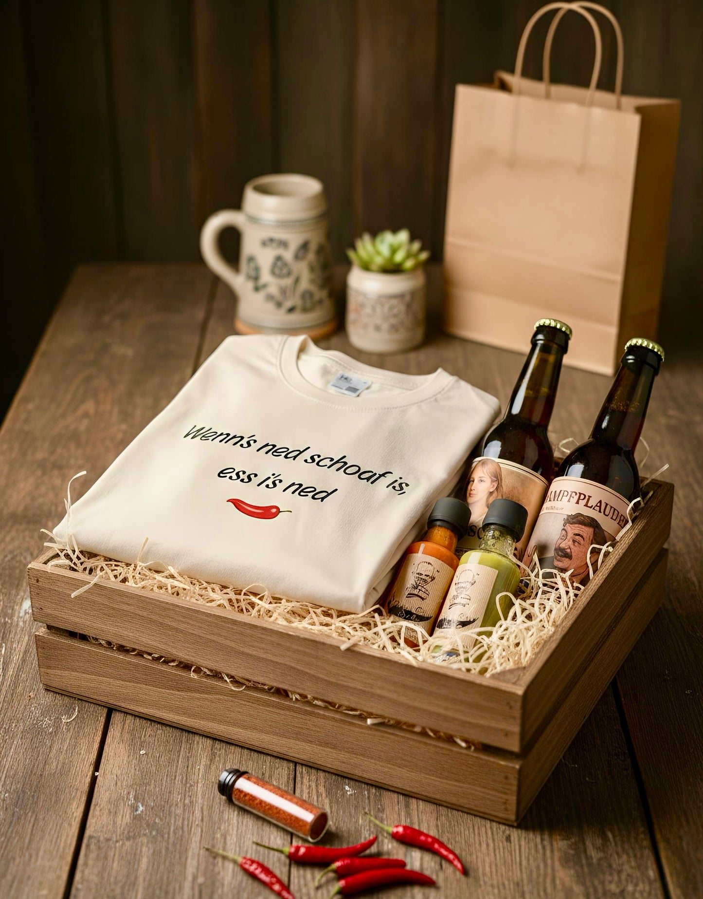 Opas Chiliwelt Bio Shirt Genuss-Set