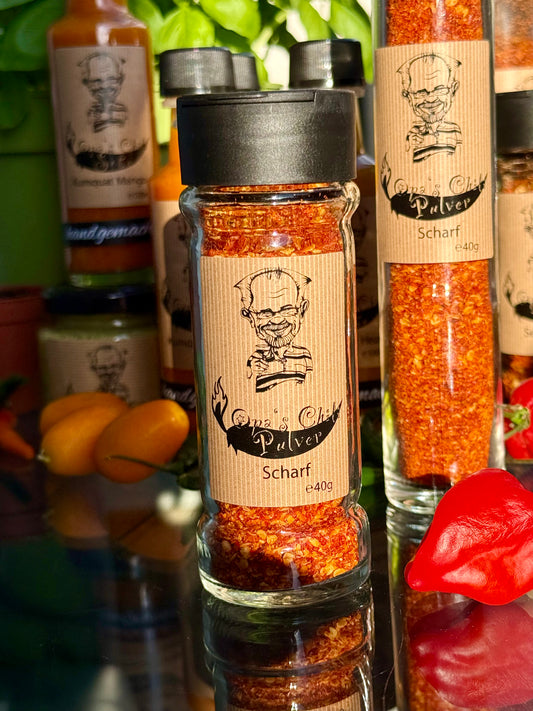 Opas Chili Pulver – Scharf 🌶️