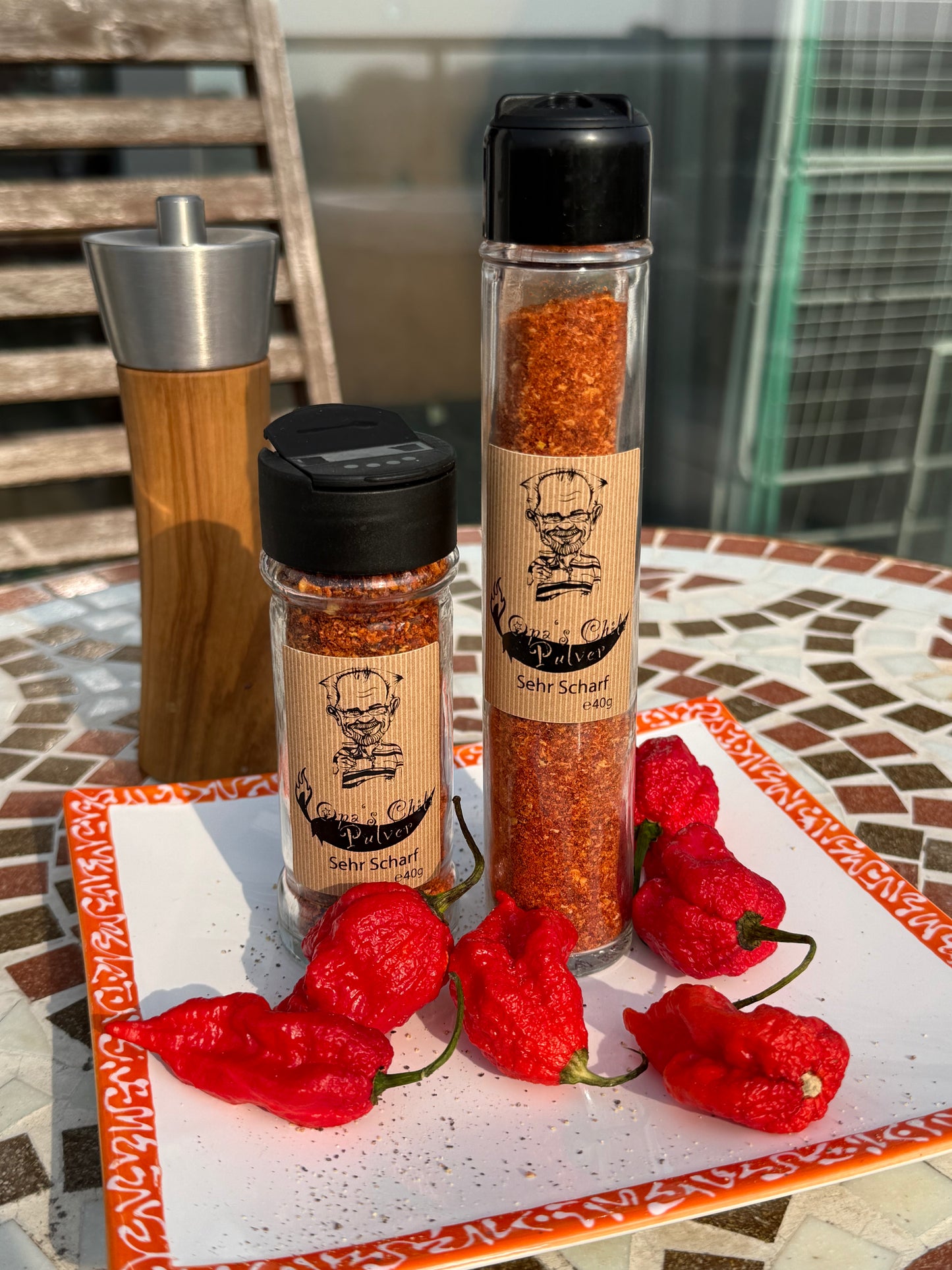 Opas Chili Pulver –  Sehr scharf 🌶️
